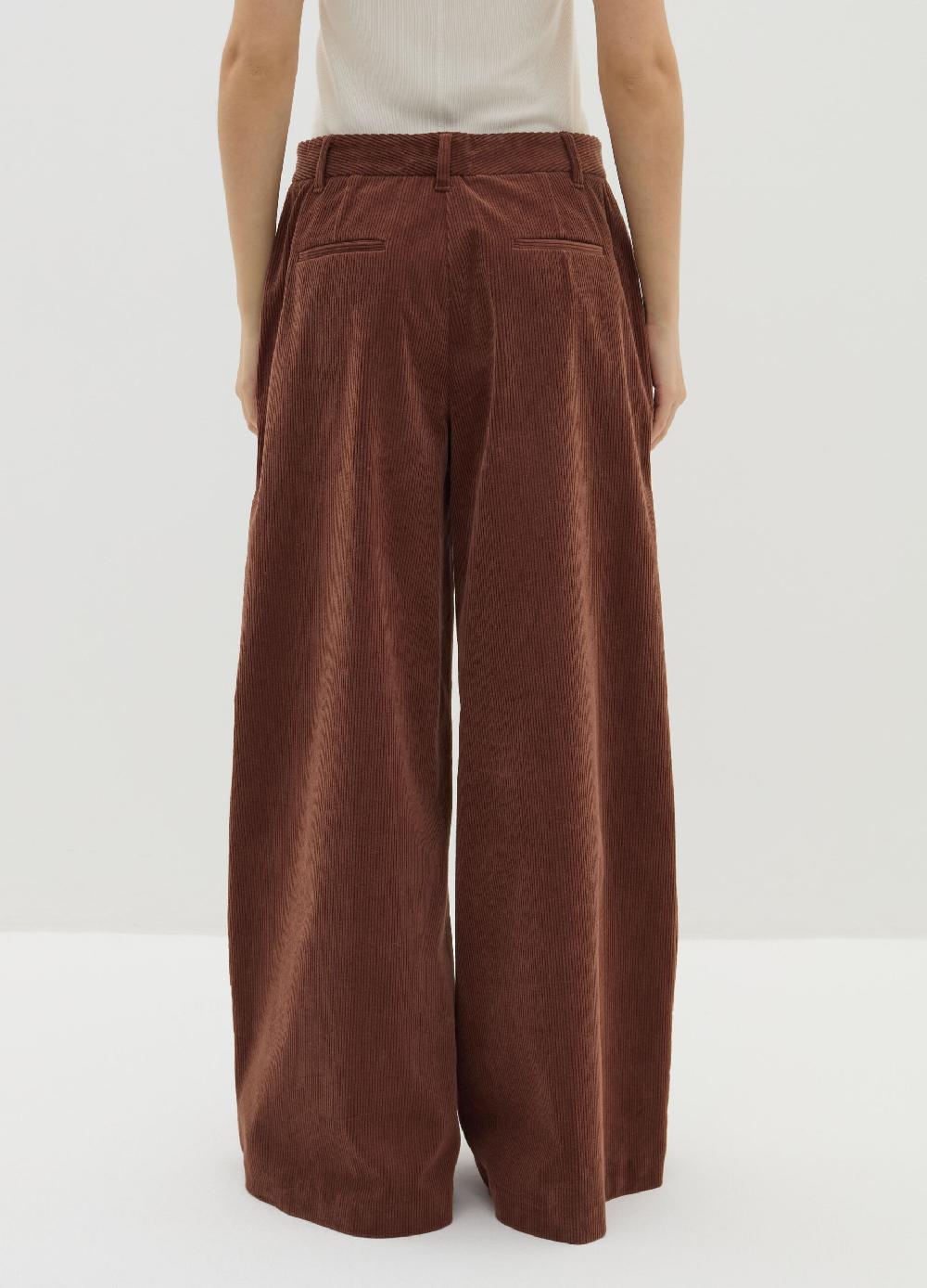 Stefanel Pantalone a gamba larga in corduroy Negozio