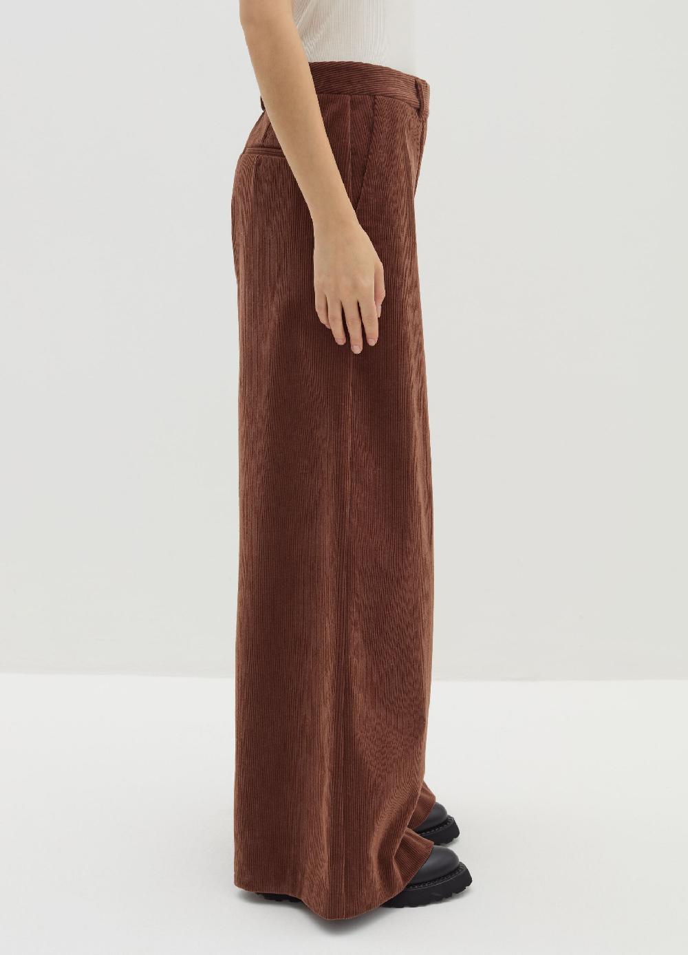 Stefanel Pantalone a gamba larga in corduroy Negozio