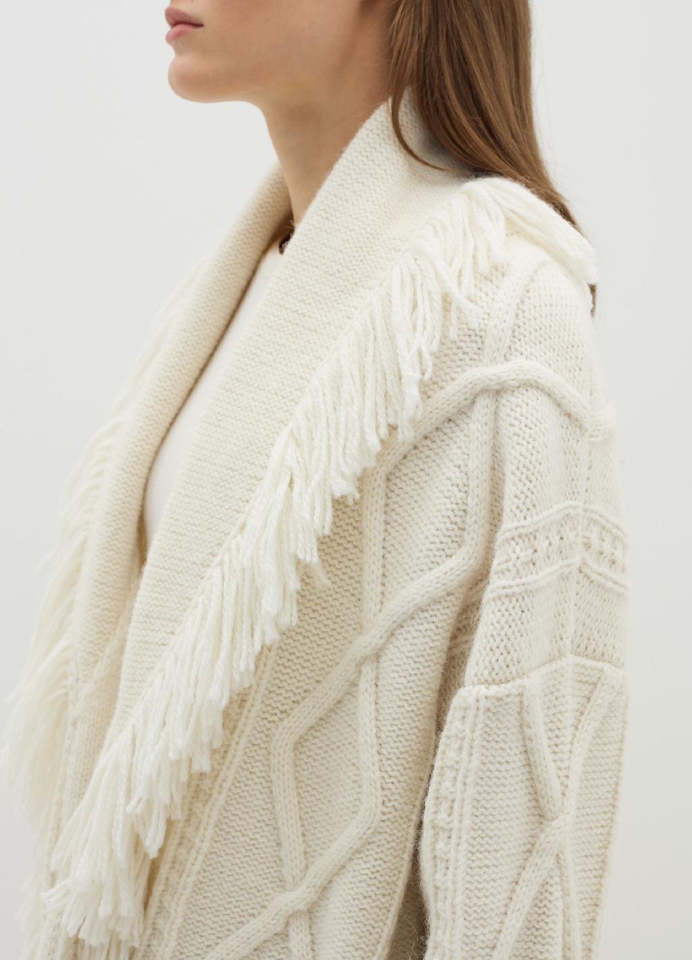 Stefanel Cardigan a rombi con frange In Saldo