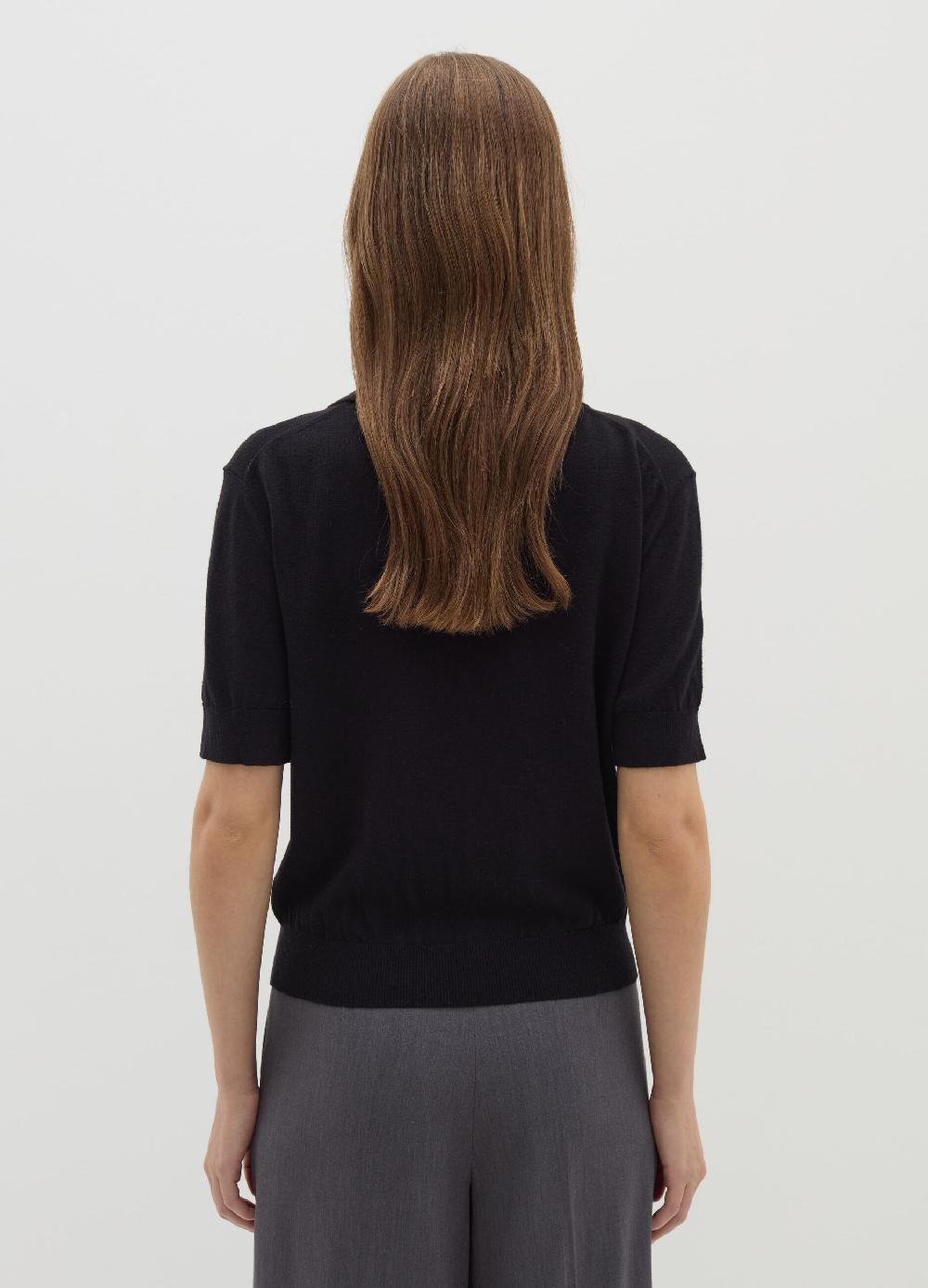 Stefanel Maglia in lana e seta con scollo a polo Spedizione gratuita