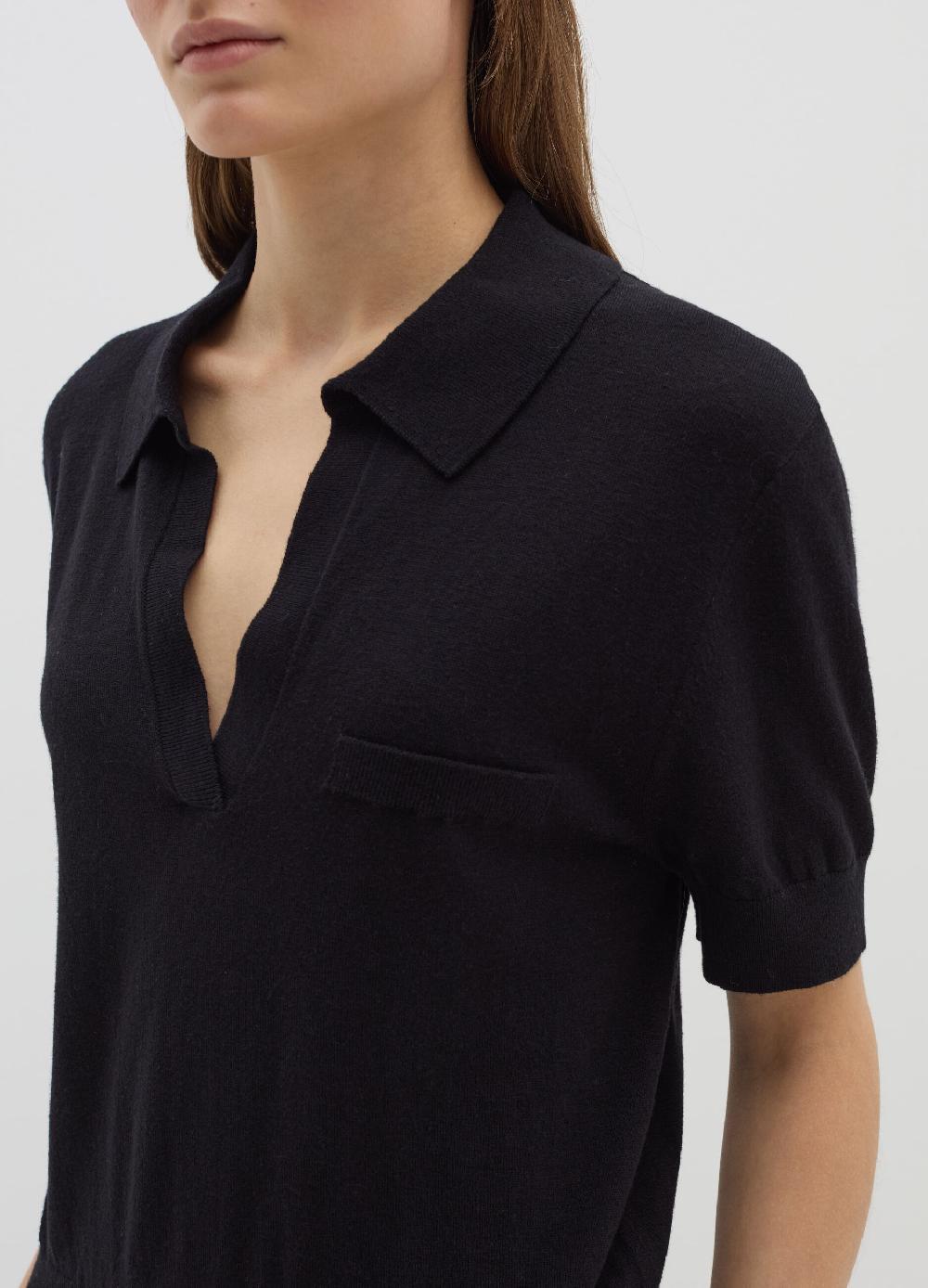Stefanel Maglia in lana e seta con scollo a polo Spedizione gratuita