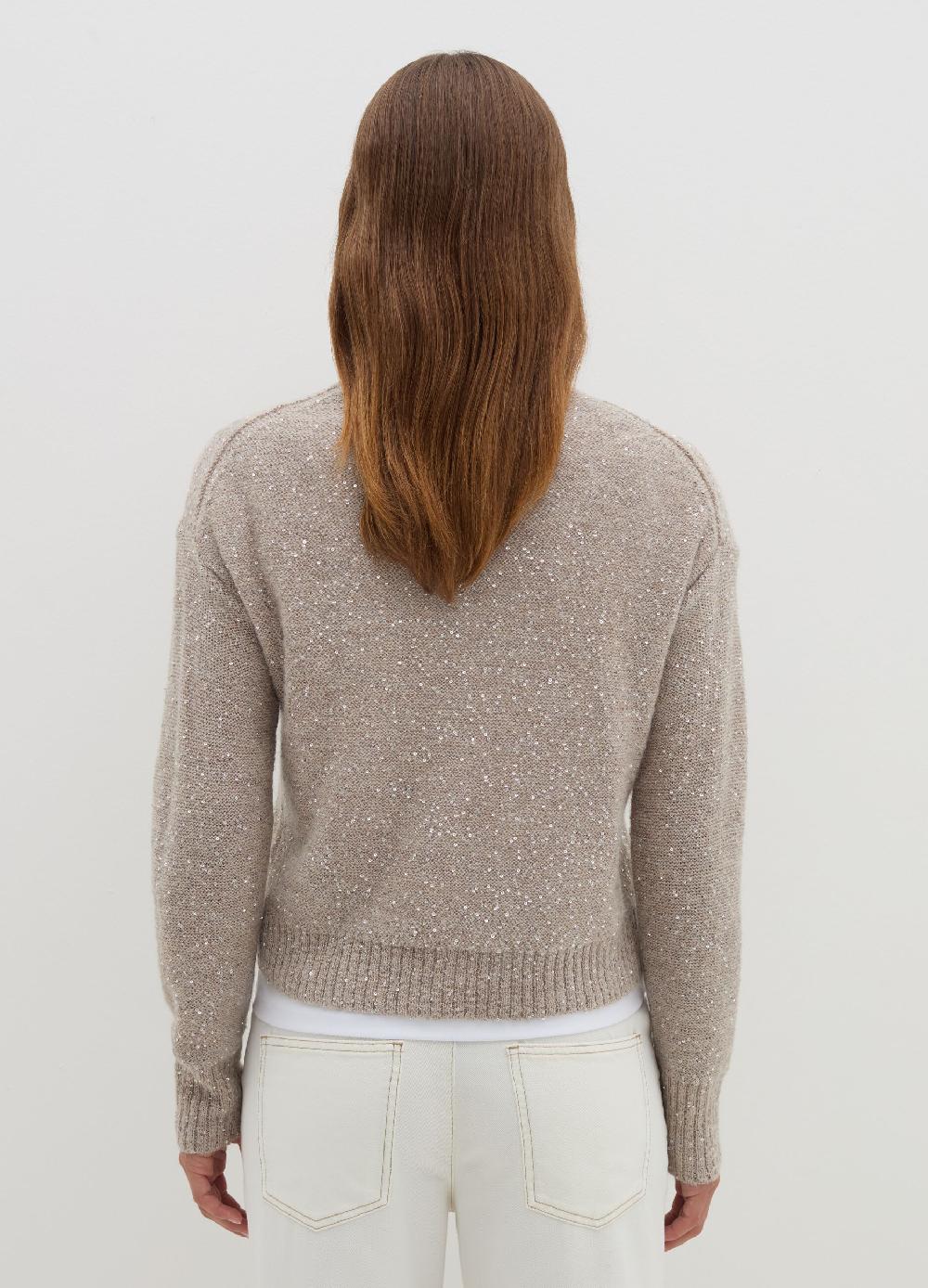 Stefanel Pullover in mohair con micro paillettes Offerta San Valentino