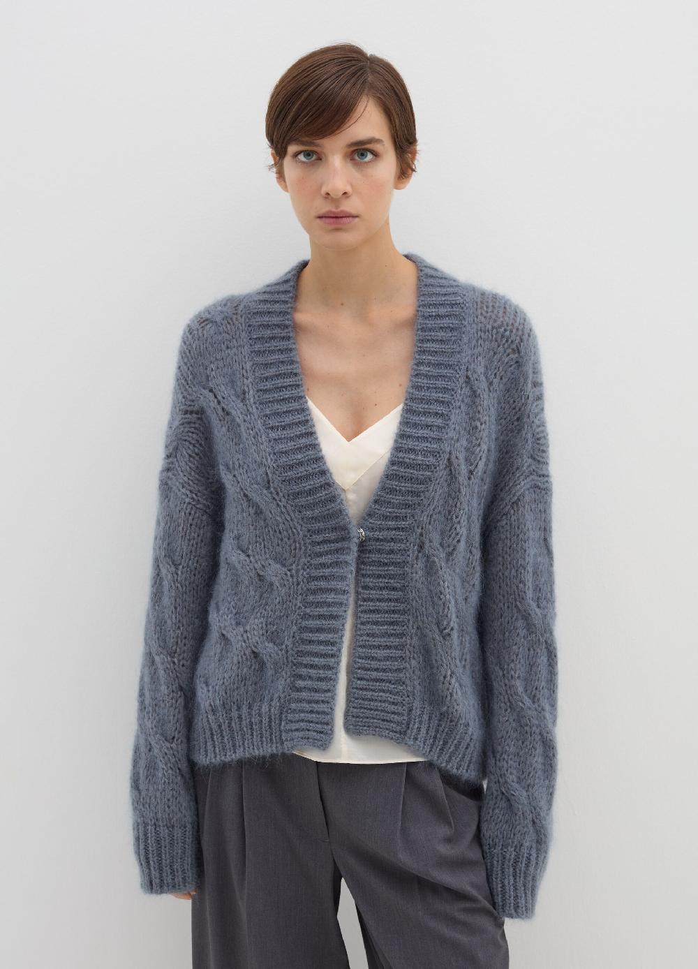 Stefanel Cardigan oversize a treccia con scollo a V Offerta migliore