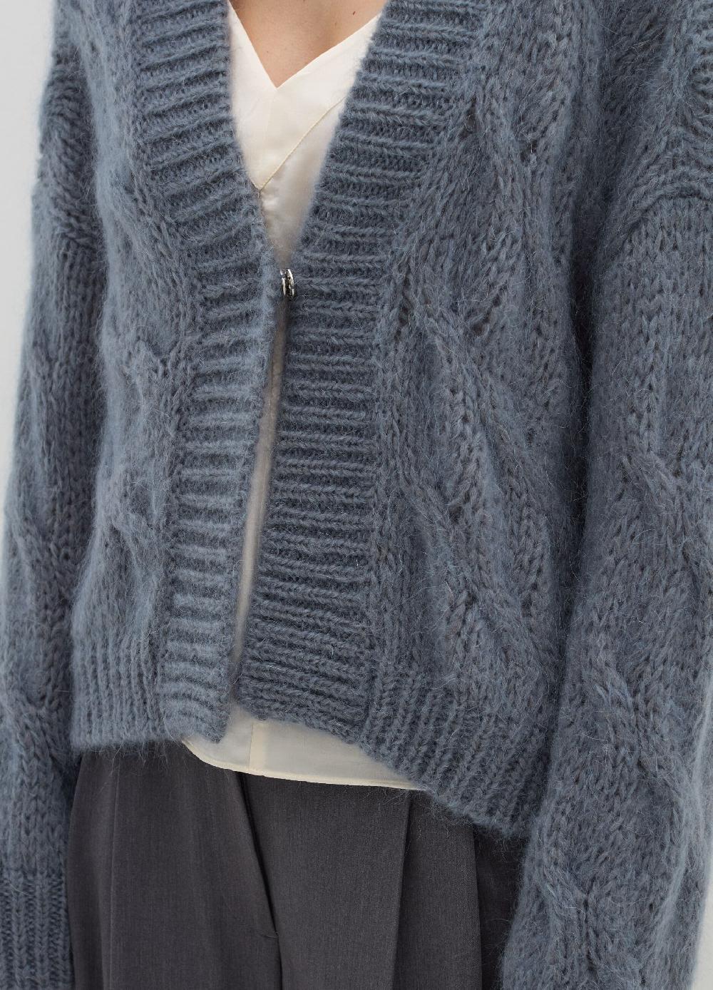Stefanel Cardigan oversize a treccia con scollo a V Offerta migliore