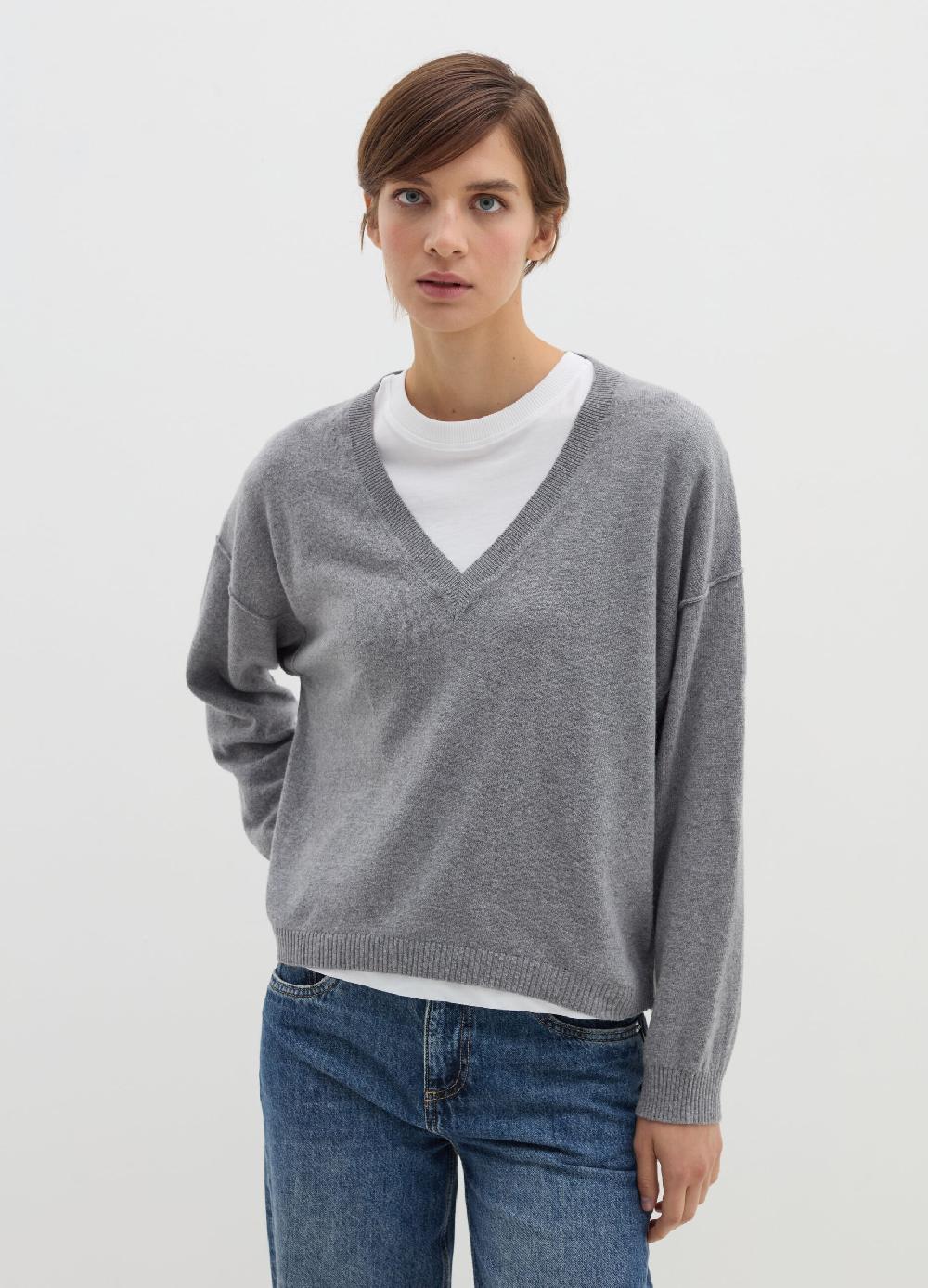 Stefanel Pullover oversize in lana viscosa e cashmere Offerta temporanea