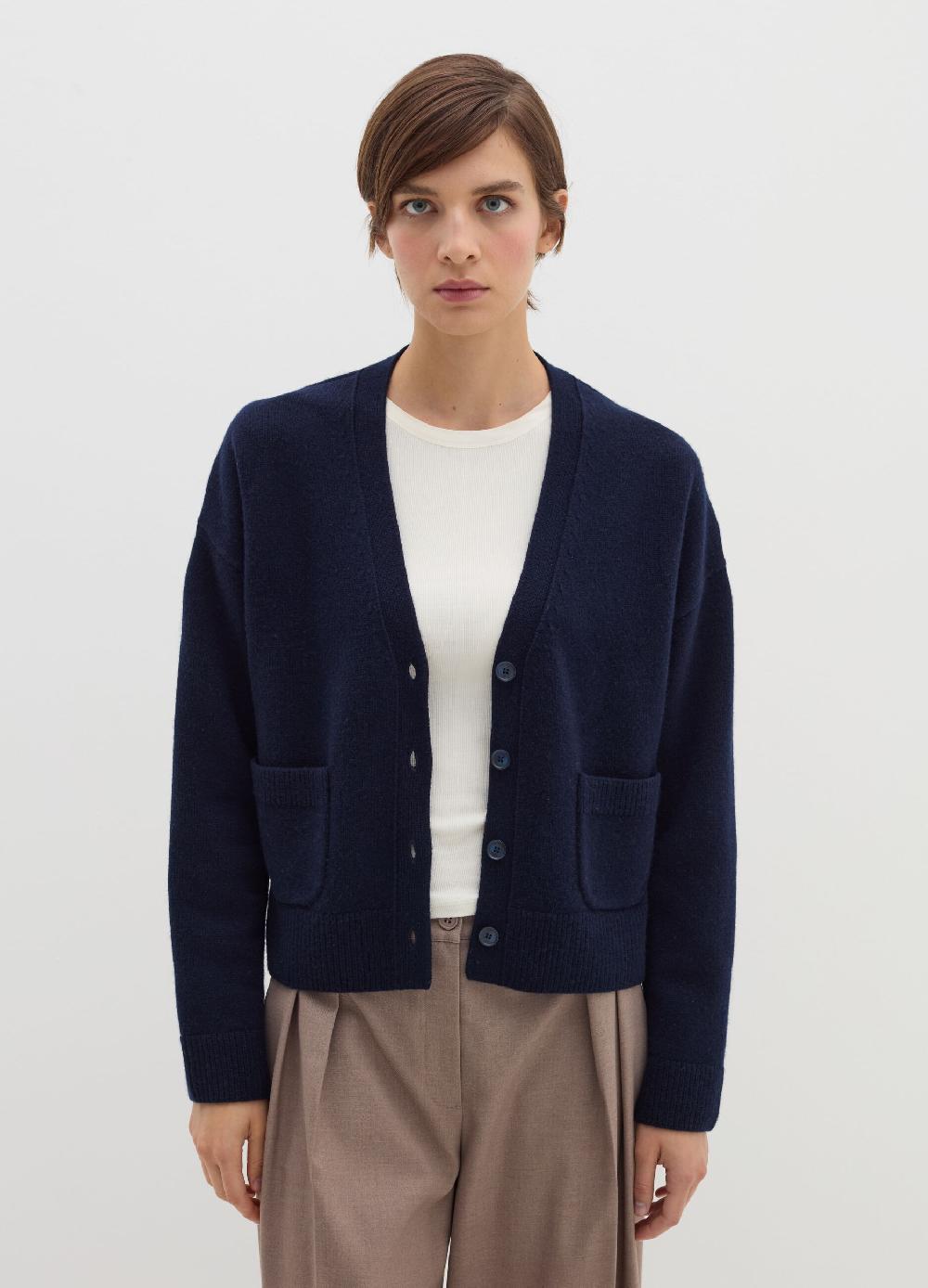 Stefanel Cardigan in lana e cashmere con scollo a V Offerte esclusive