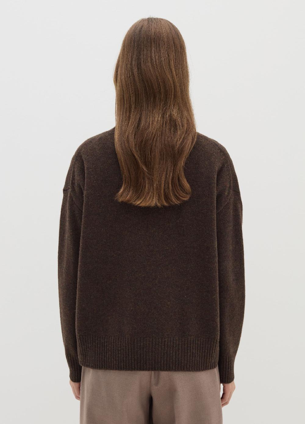 Stefanel Pullover mock neck in lana cardata Offerte giornaliere