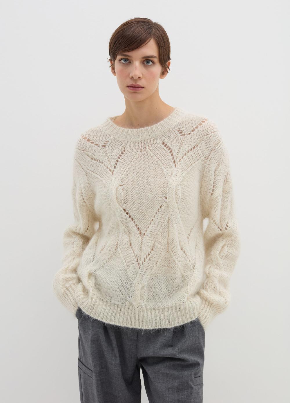 Stefanel Pullover a trecce con lurex Sconti VIP