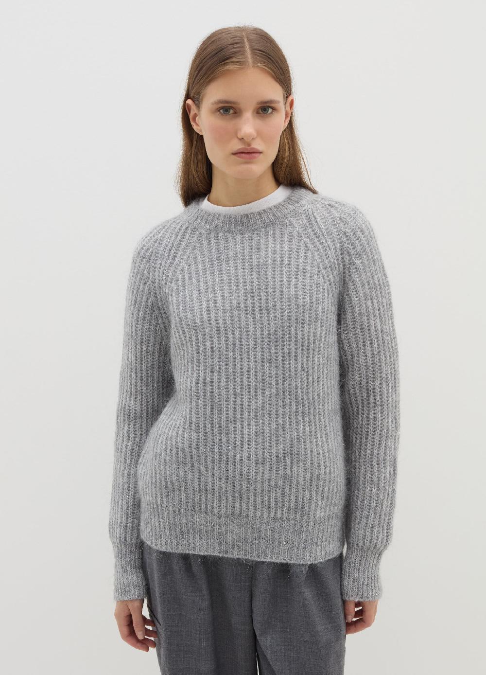 Stefanel Pullover a coste inglesi con micro paillettes Prezzo basso