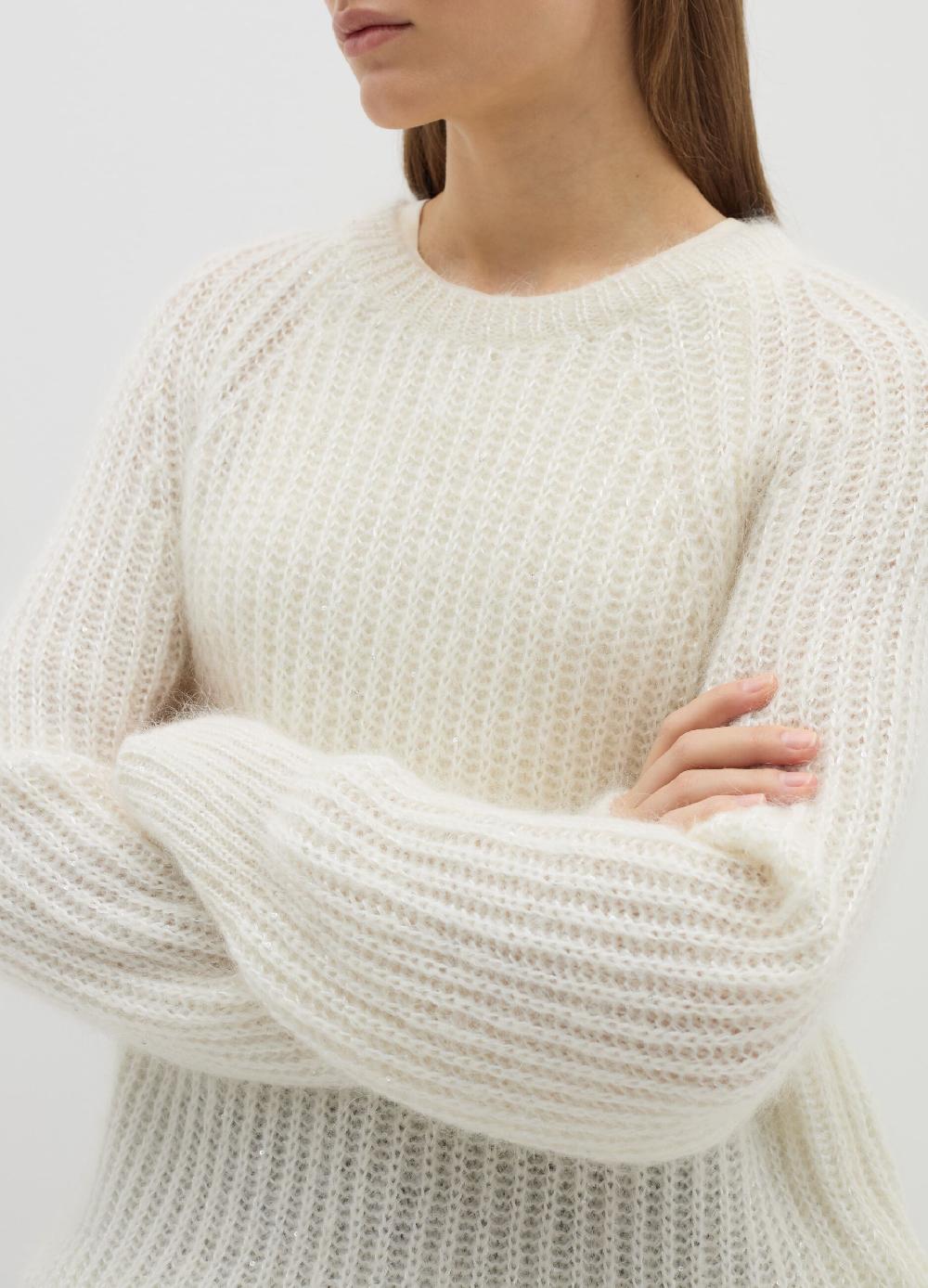 Stefanel Pullover a coste inglesi con micro paillettes Super Saving Price
