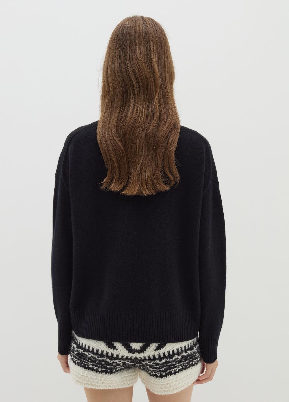 Stefanel Pullover mock neck in lana cardata Offerta settimanale