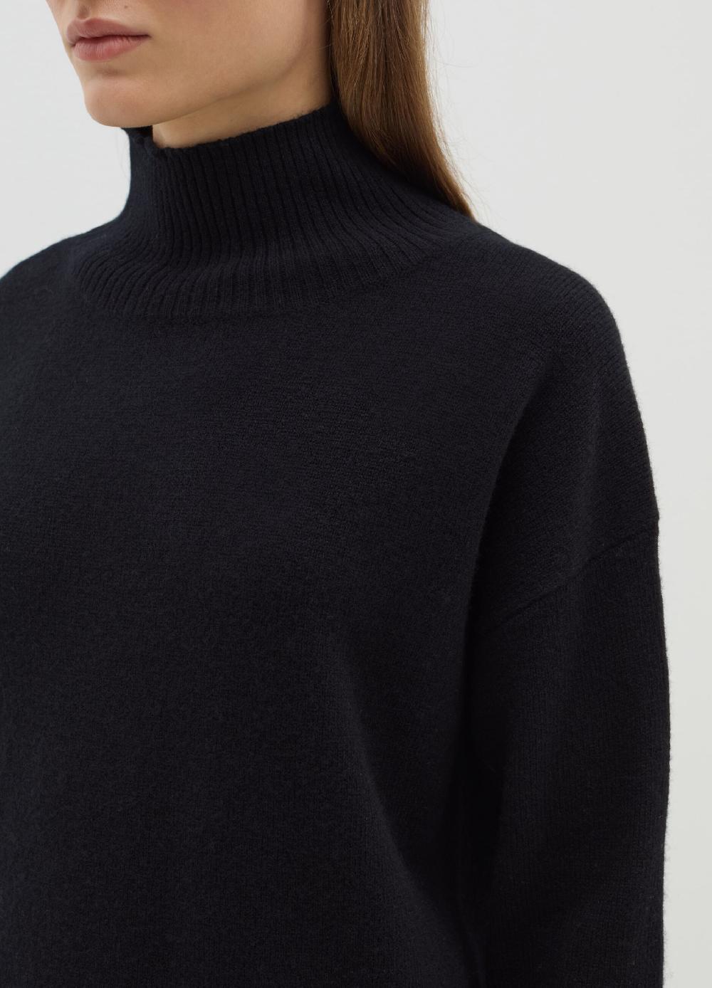 Stefanel Pullover mock neck in lana cardata Offerta settimanale
