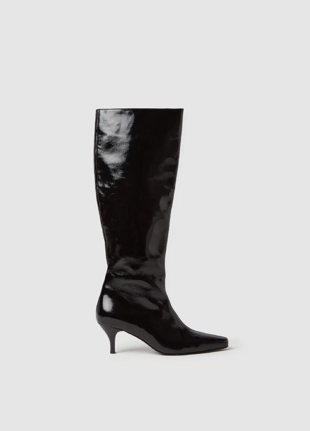 Stefanel Stivale alto in pelle verniciata 50% di sconto con spedizione gratuita