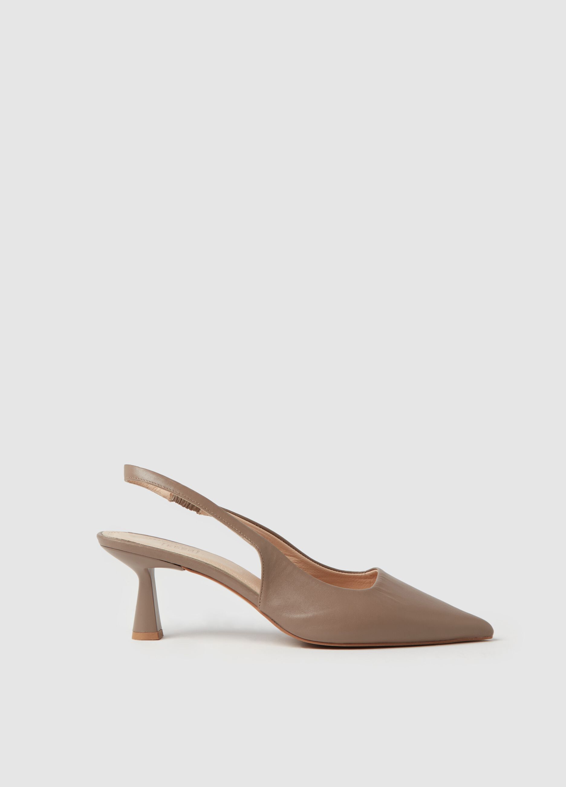 Stefanel Slingback a punta in pelle Black Friday Prezzi
