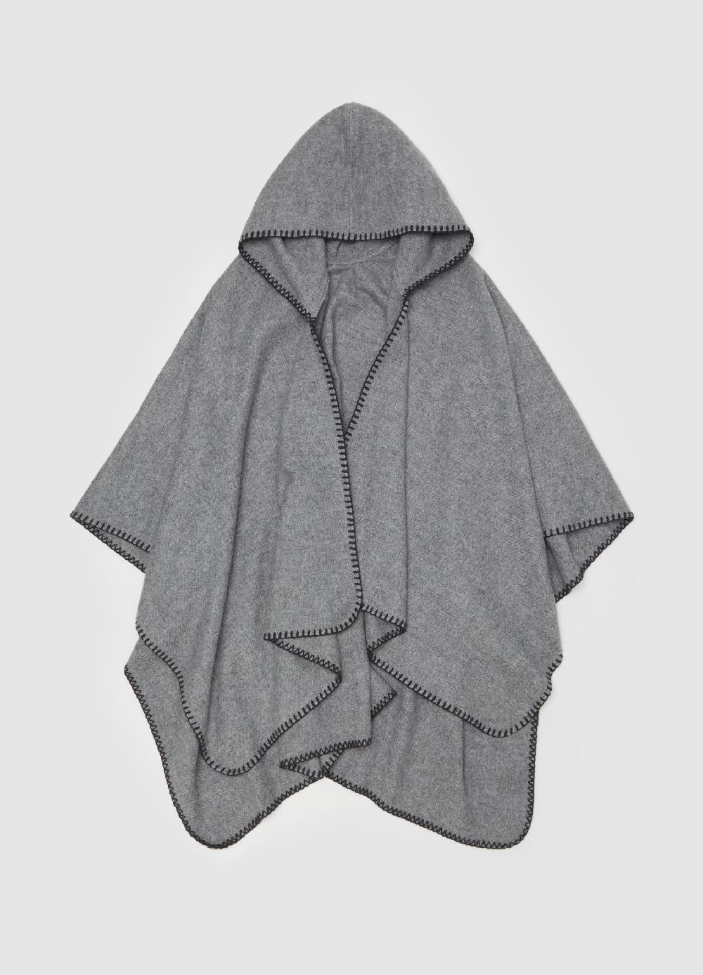 Stefanel Poncho aperto con cappuccio Outlet