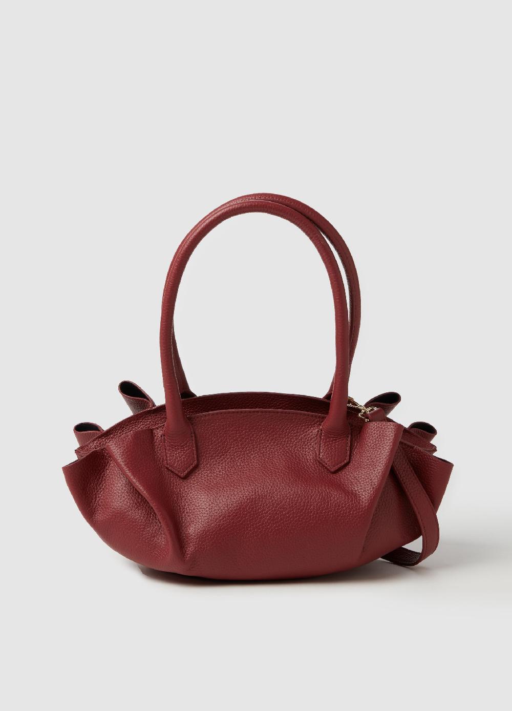 Stefanel Borsa shopper in pelle martellata Vendita Economica