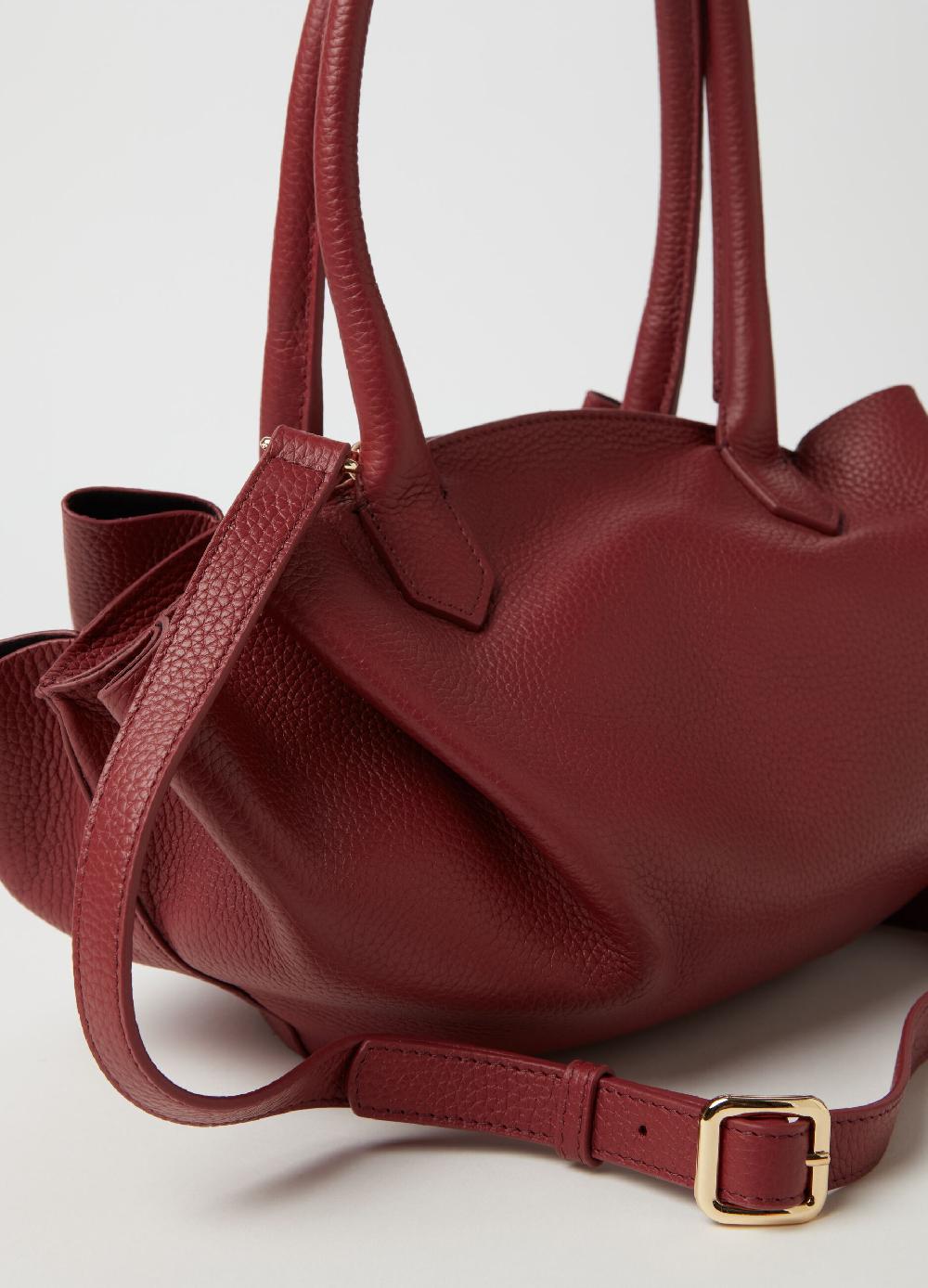 Stefanel Borsa shopper in pelle martellata Vendita Economica