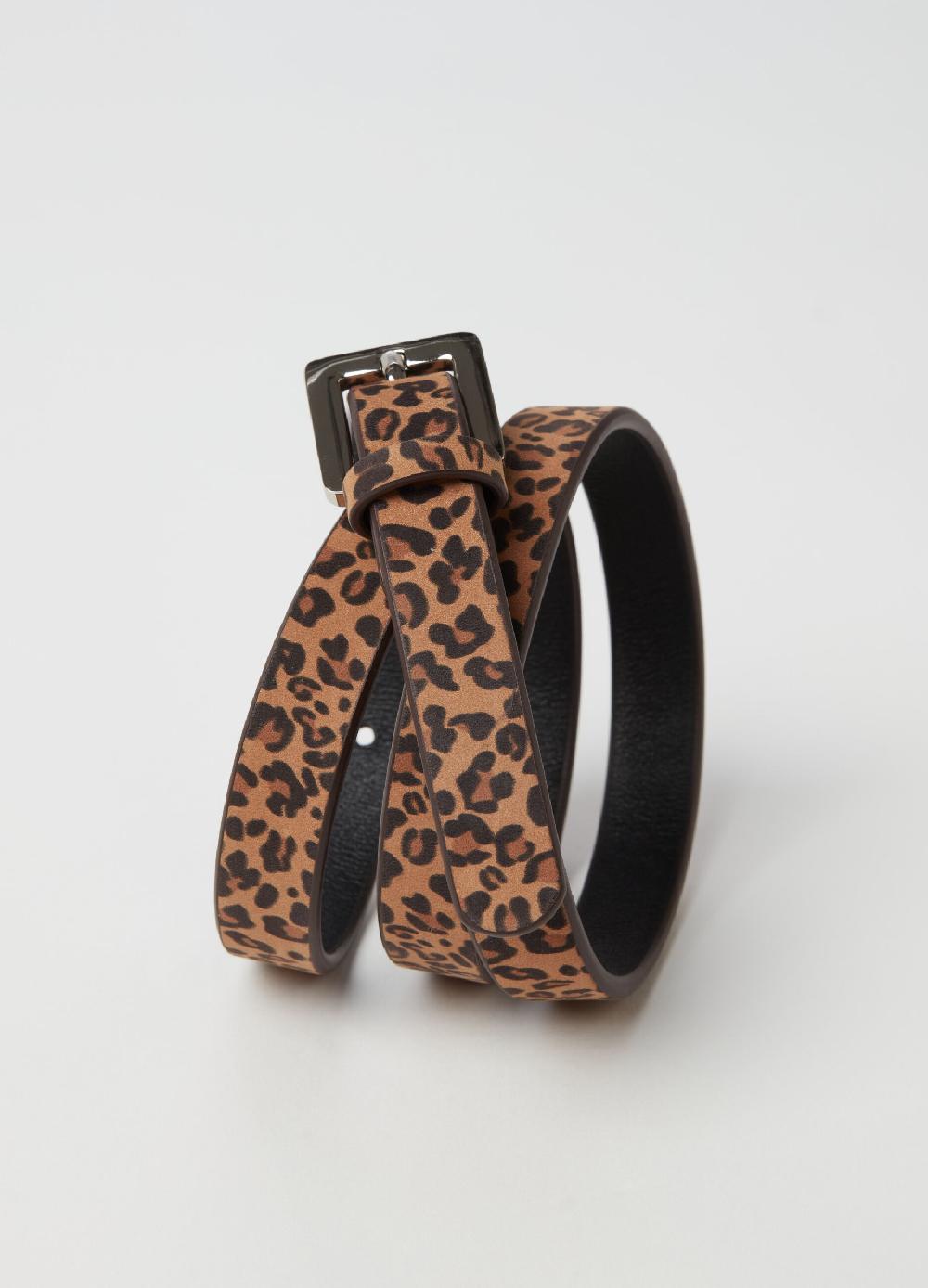 Stefanel Cintura in pelle animalier Vendite Flash