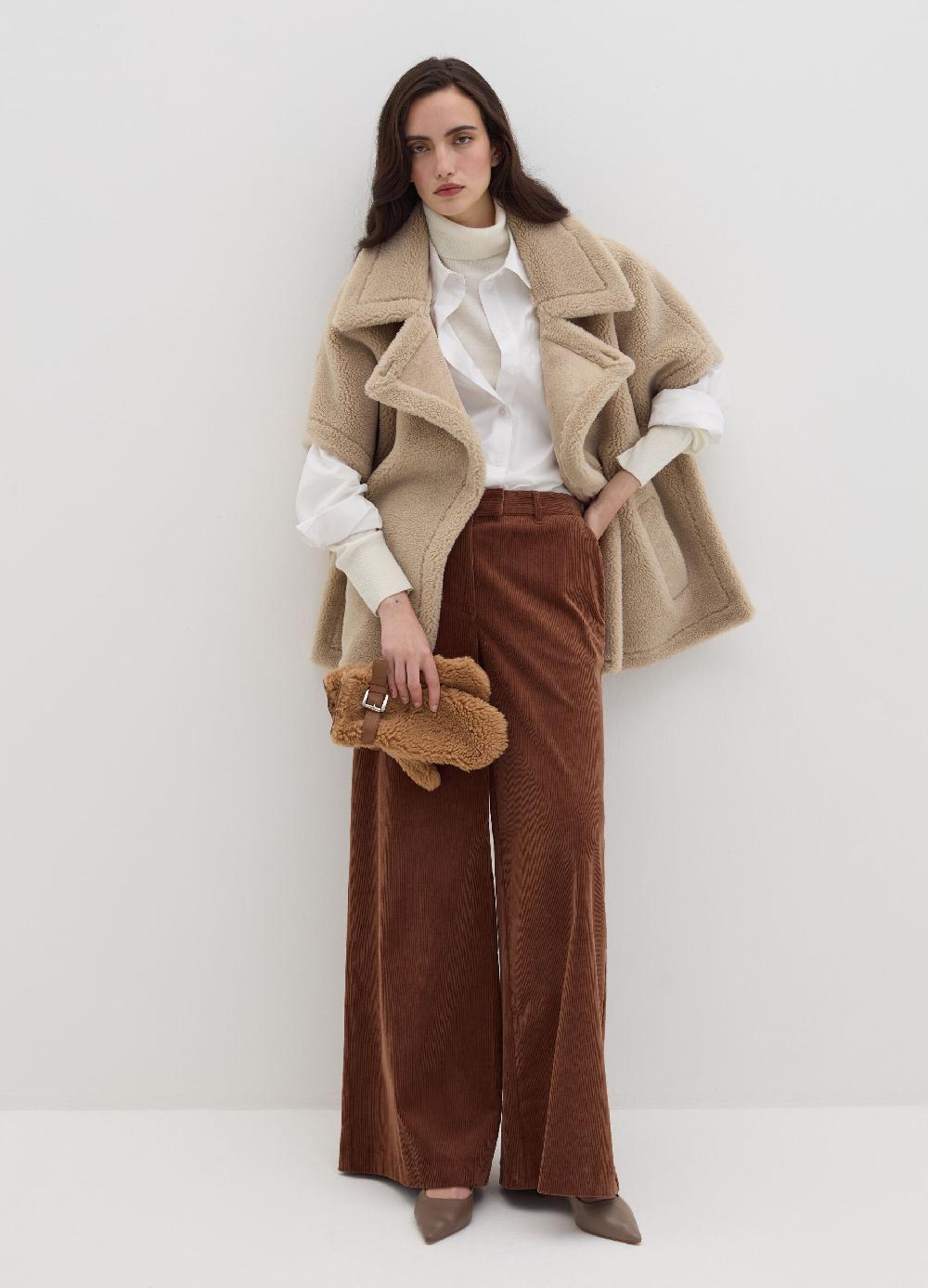Stefanel Muffole in sherling In Saldo