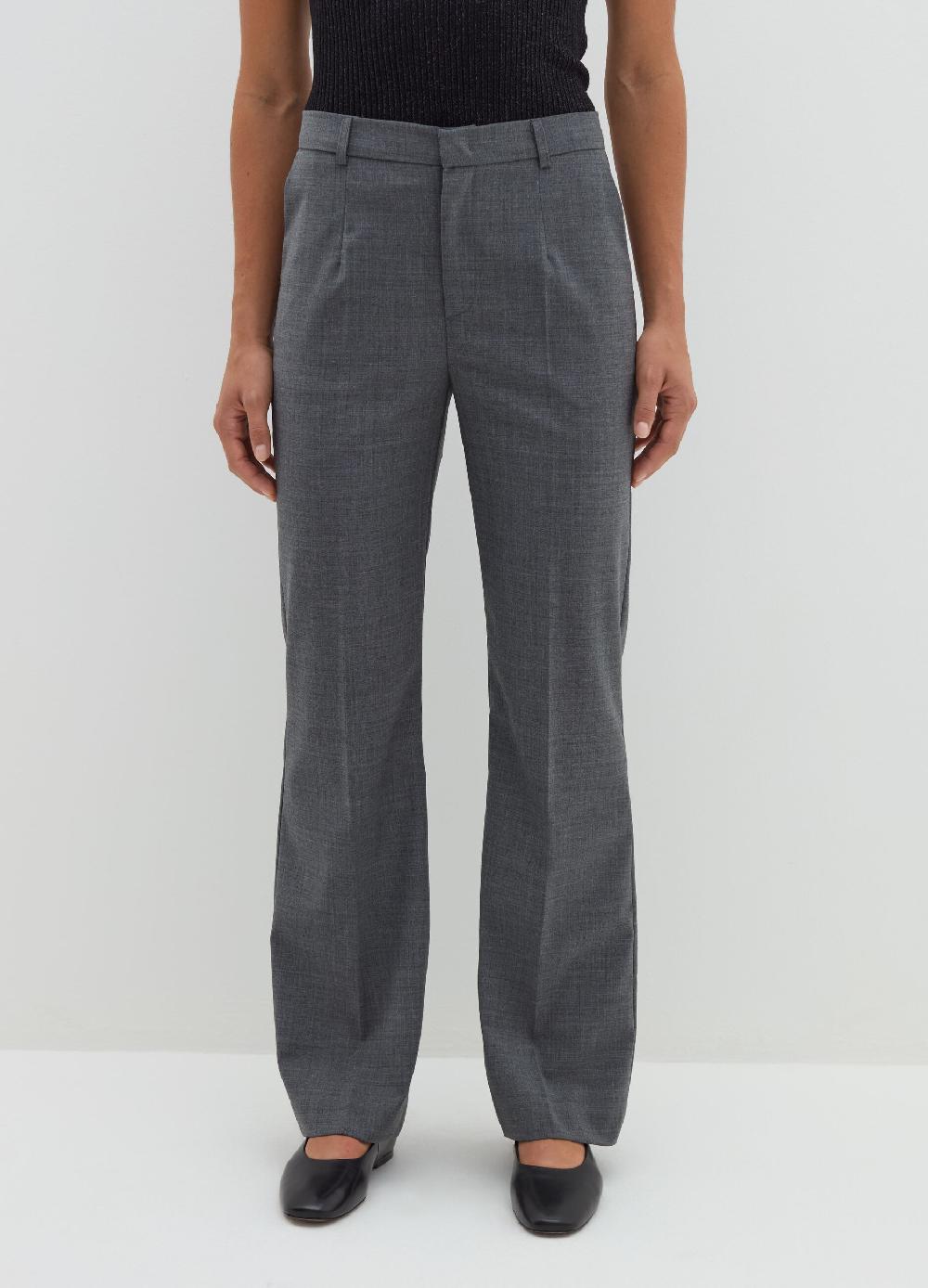 Stefanel Pantalone straight fit in fresco lana Negozio online di fabbrica