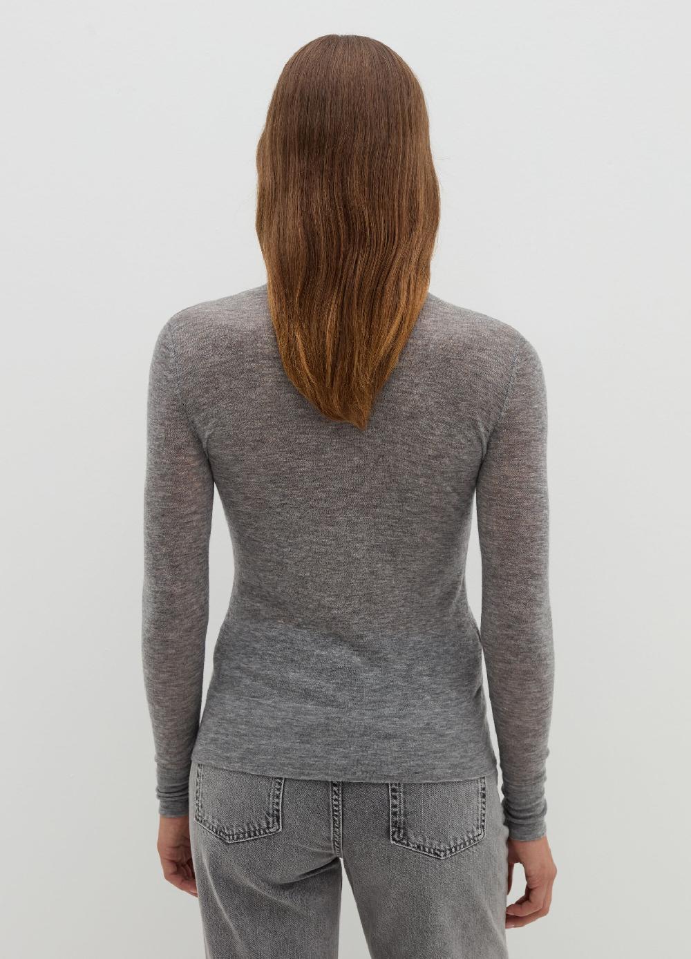 Stefanel T-shirt a collo alto con maniche lunghe Comprare a buon mercato