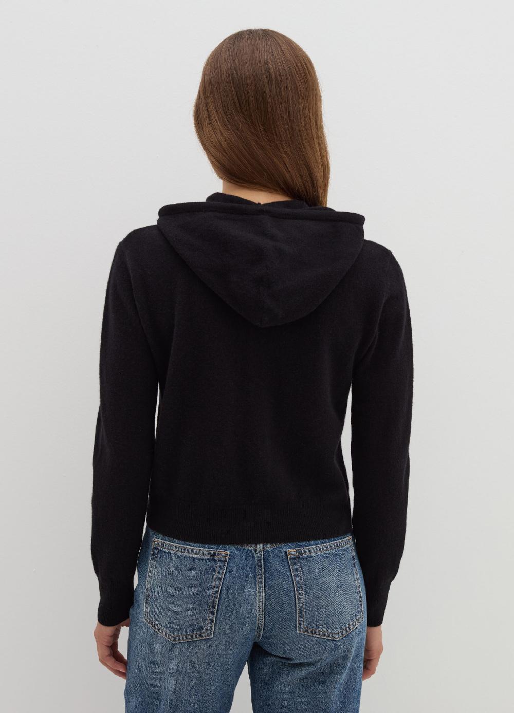 Stefanel Cardigan in lana e cashmere con cappuccio Grande vendita