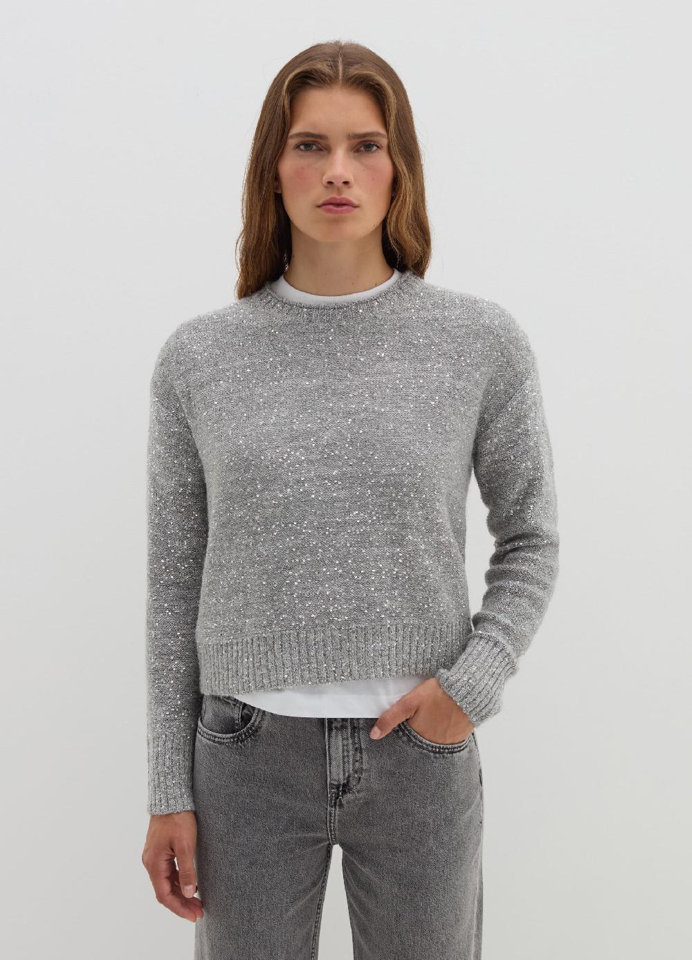 Stefanel Pullover in mohair con micro paillettes Fornitura limitata