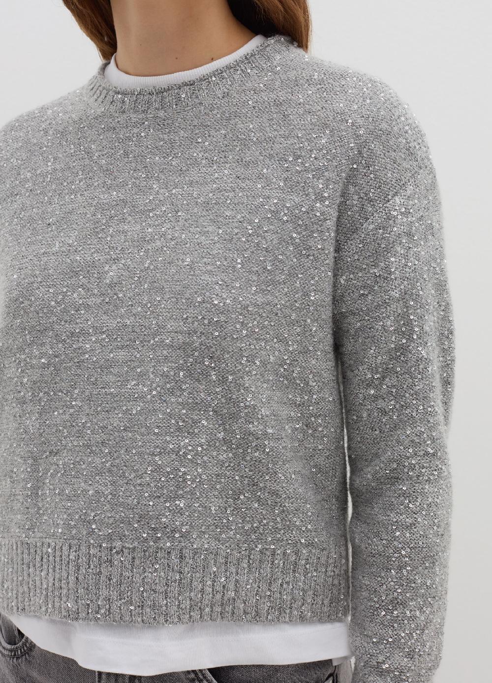 Stefanel Pullover in mohair con micro paillettes Fornitura limitata