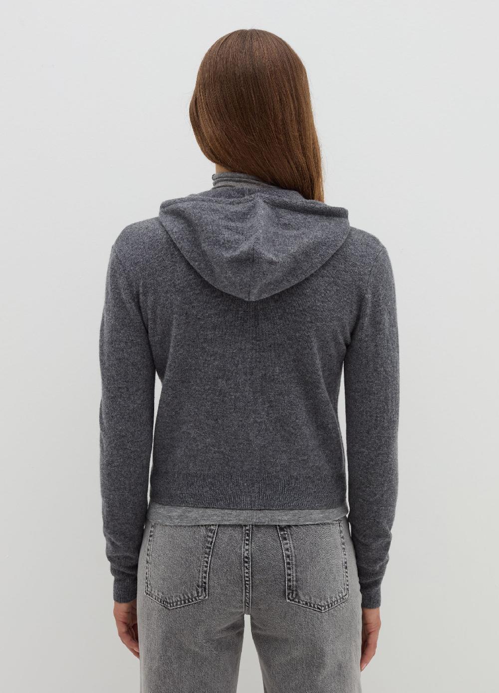 Stefanel Cardigan in lana e cashmere con cappuccio Black Friday