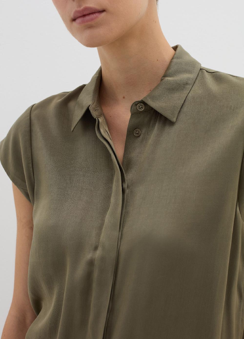Stefanel Camicia in viscosa a maniche corte Cyber Monday