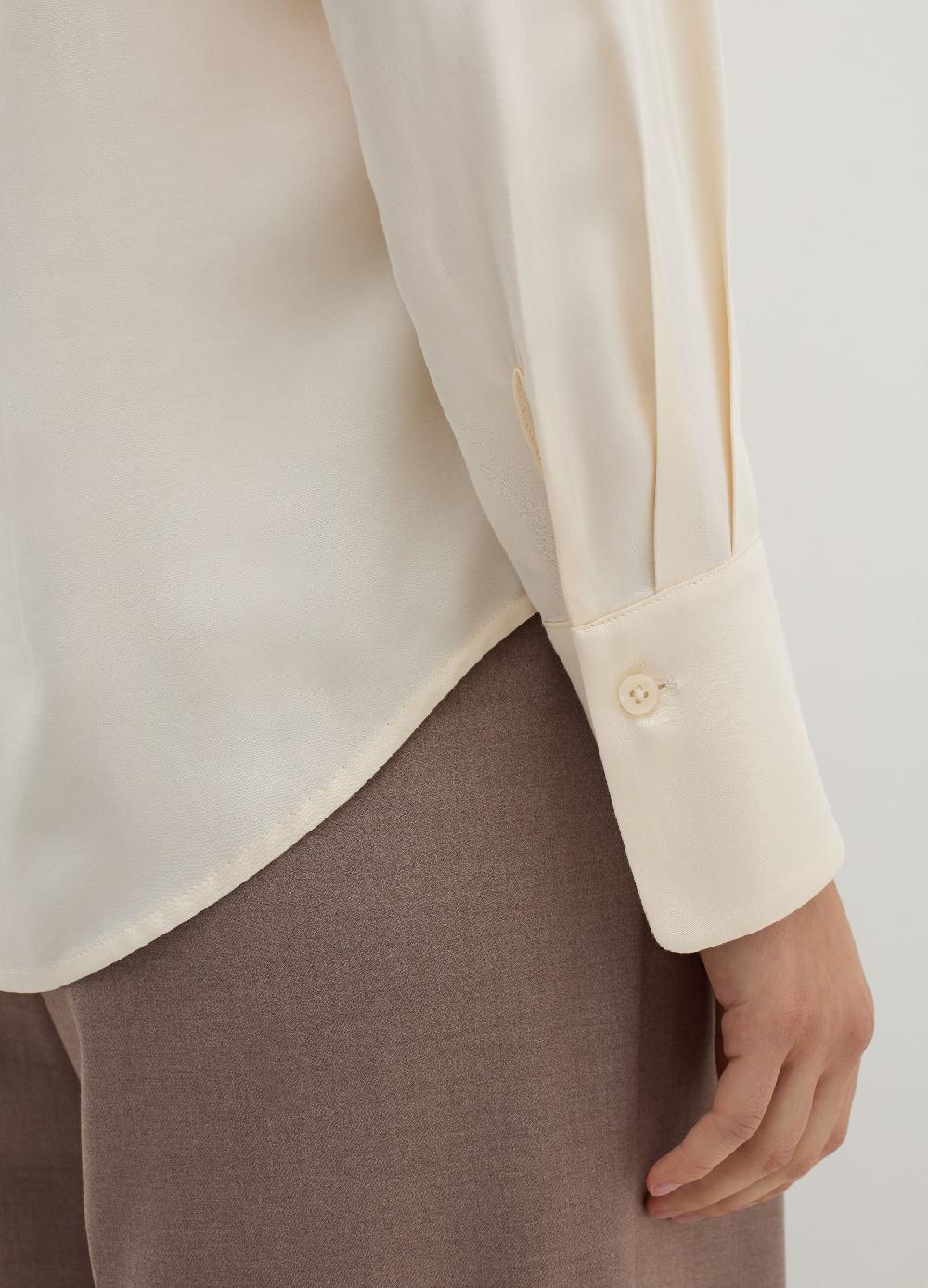 Stefanel Camicia in seta effetto satin Offerta Pasqua