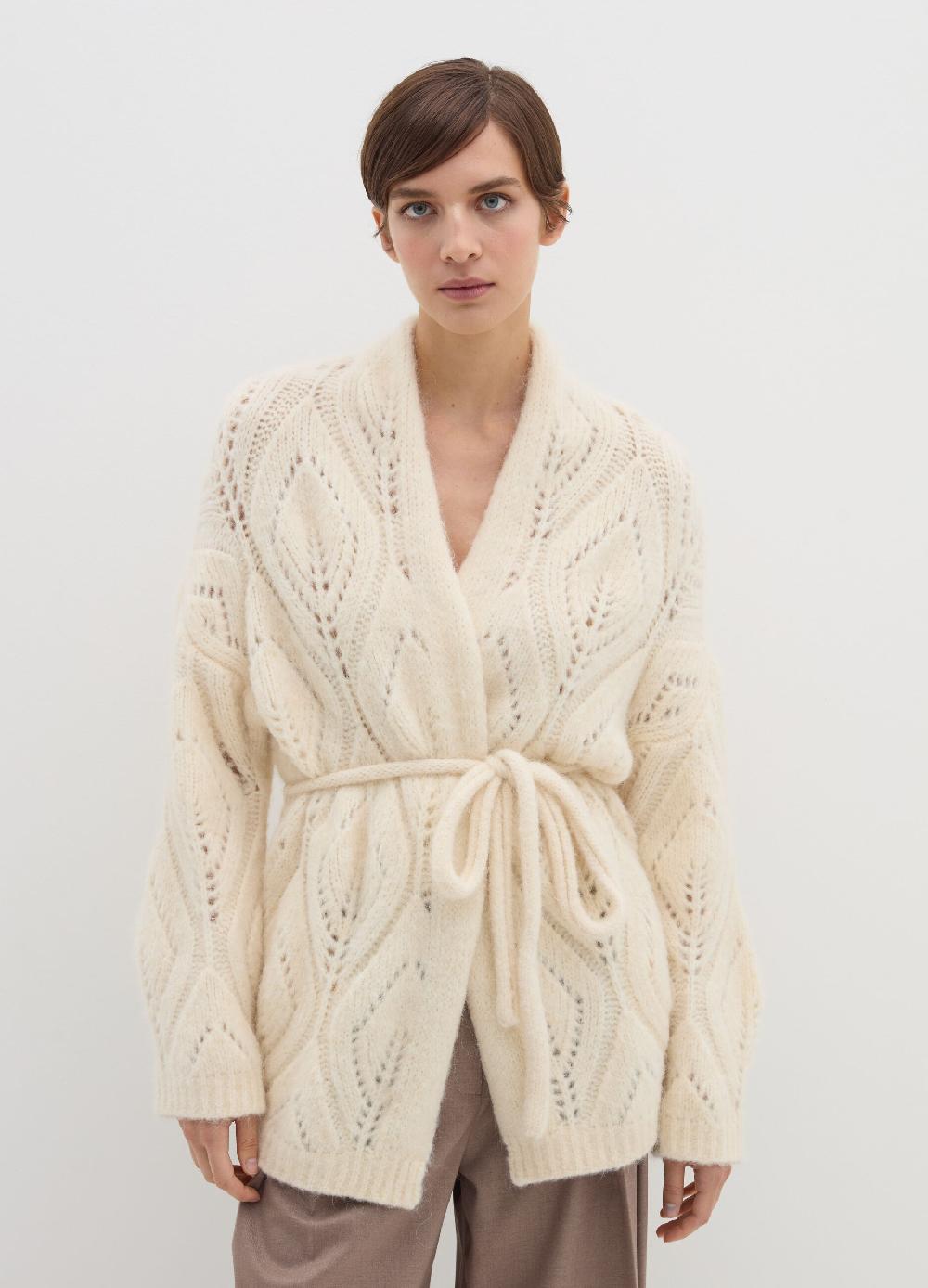 Stefanel Cardigan in alpaca con cintura Offerta Anniversario