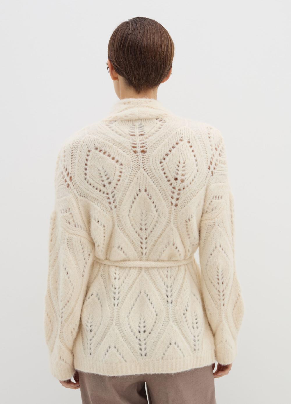Stefanel Cardigan in alpaca con cintura Offerta Anniversario