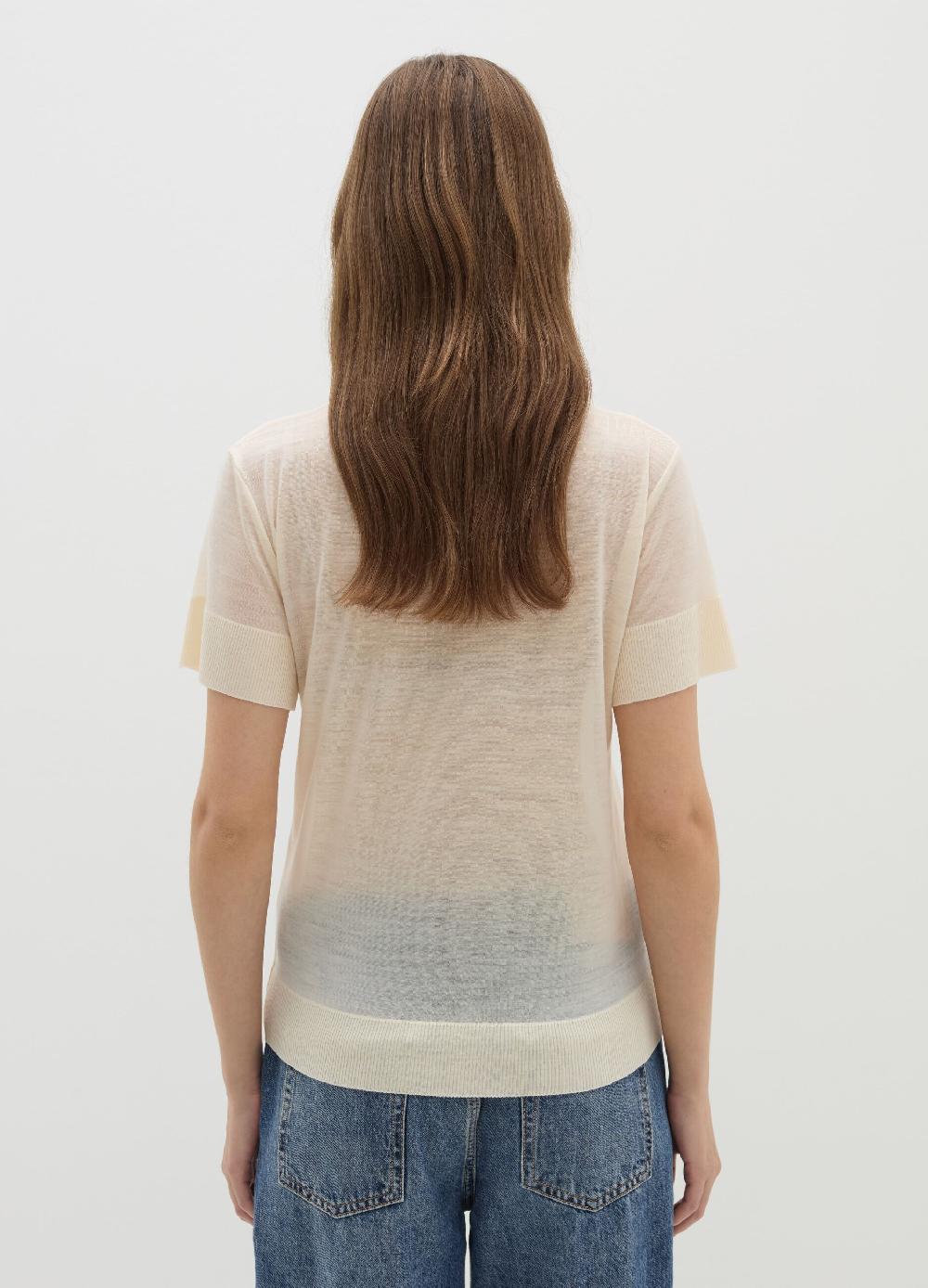 Stefanel T-shirt in lana e Lyocell Vendita calda