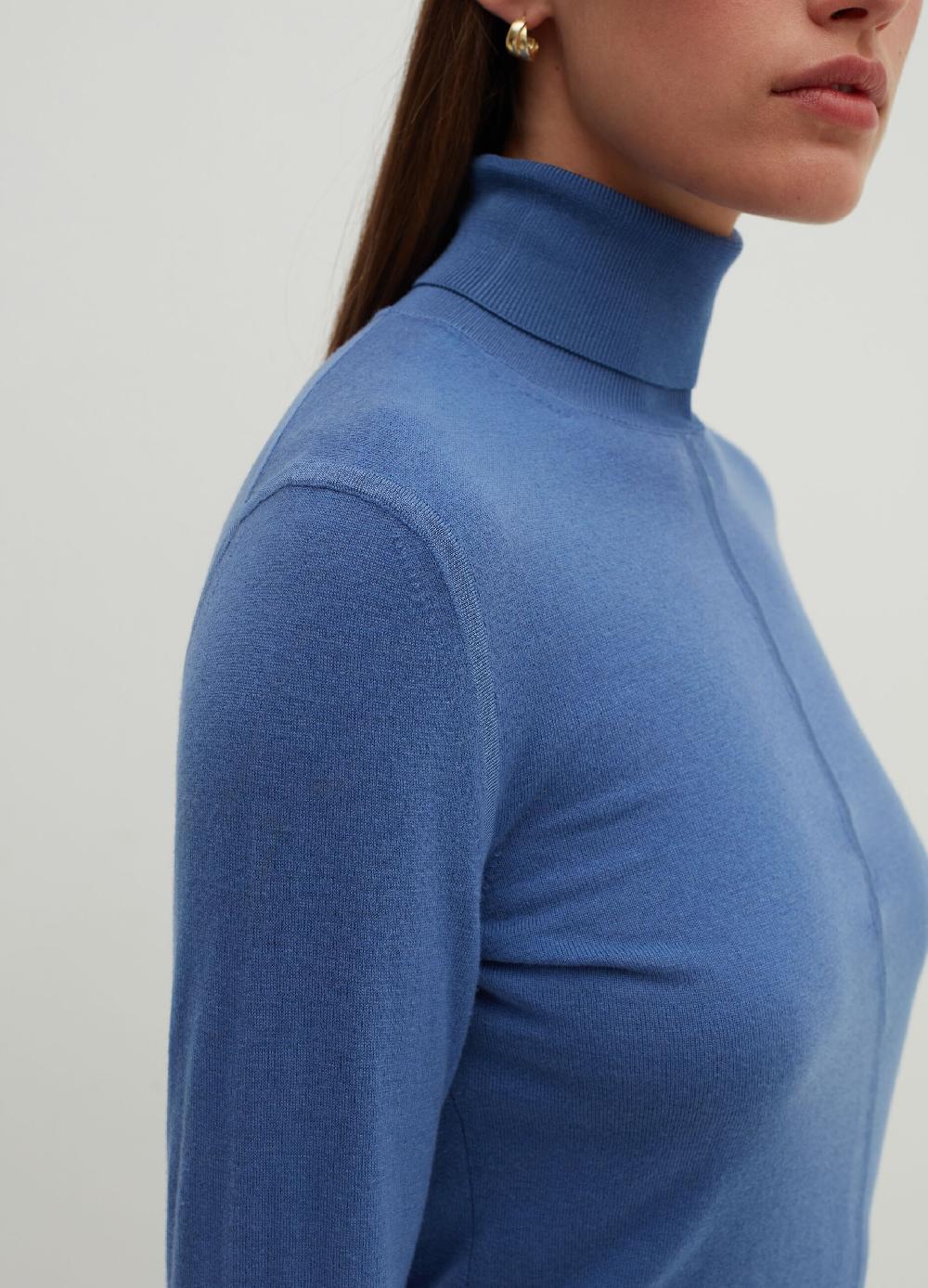 Stefanel Pullover in lana e seta a collo alto Latest fashion