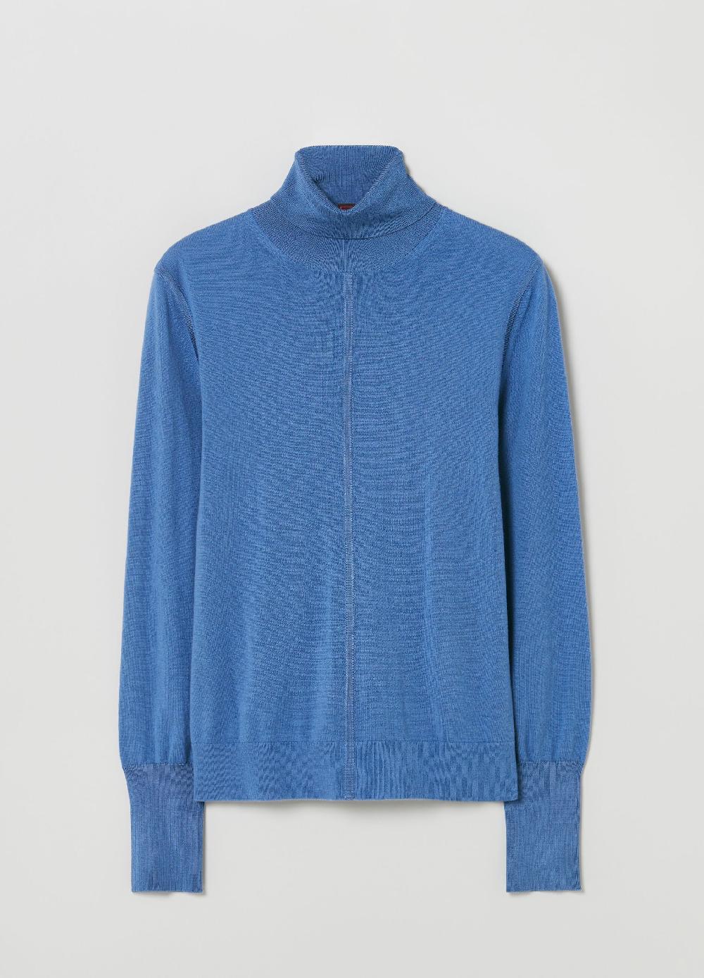 Stefanel Pullover in lana e seta a collo alto Latest fashion