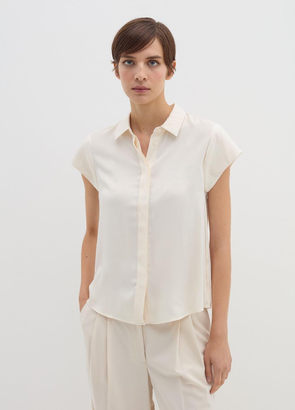 Stefanel Camicia in viscosa a maniche corte Lightning offer