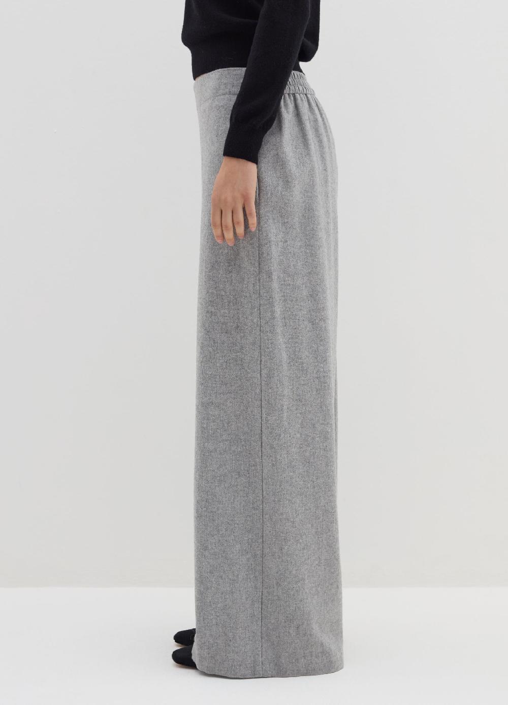 Stefanel Pantalone a gamba larga in misto lana Liquidazione