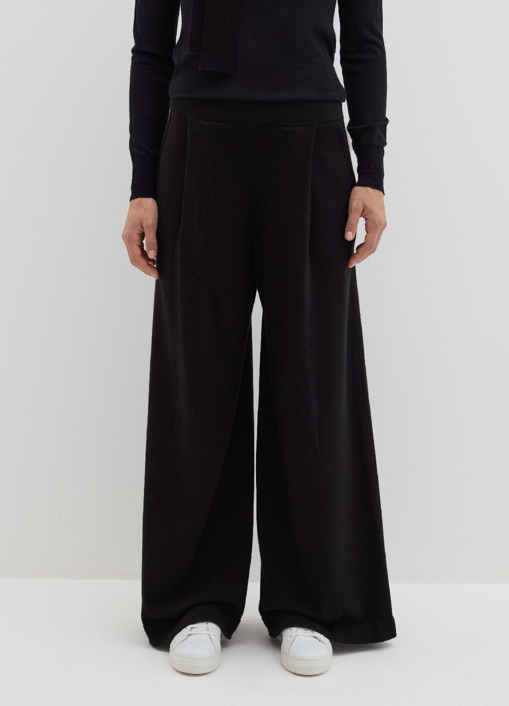 Stefanel Pantalone palazzo con pinces Prezzo basso