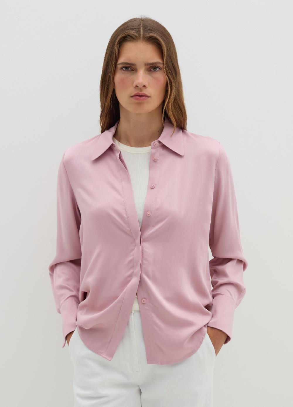 Stefanel Camicia in viscosa satin Rilascio limitato