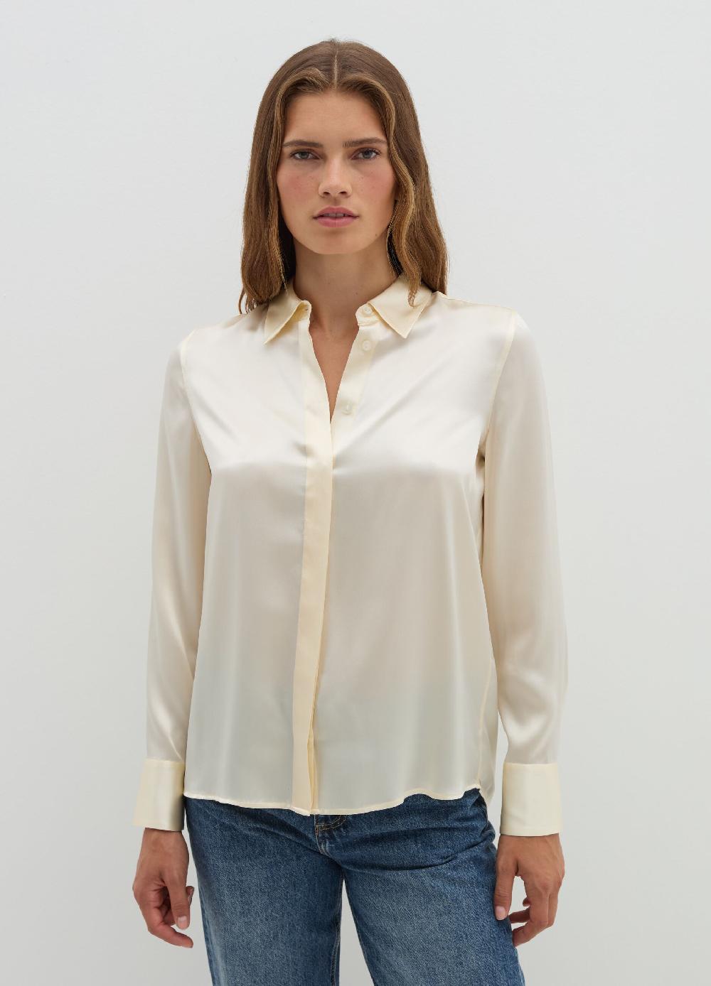 Stefanel Camicia in viscosa satin Discount Store per i nuovi prodotti