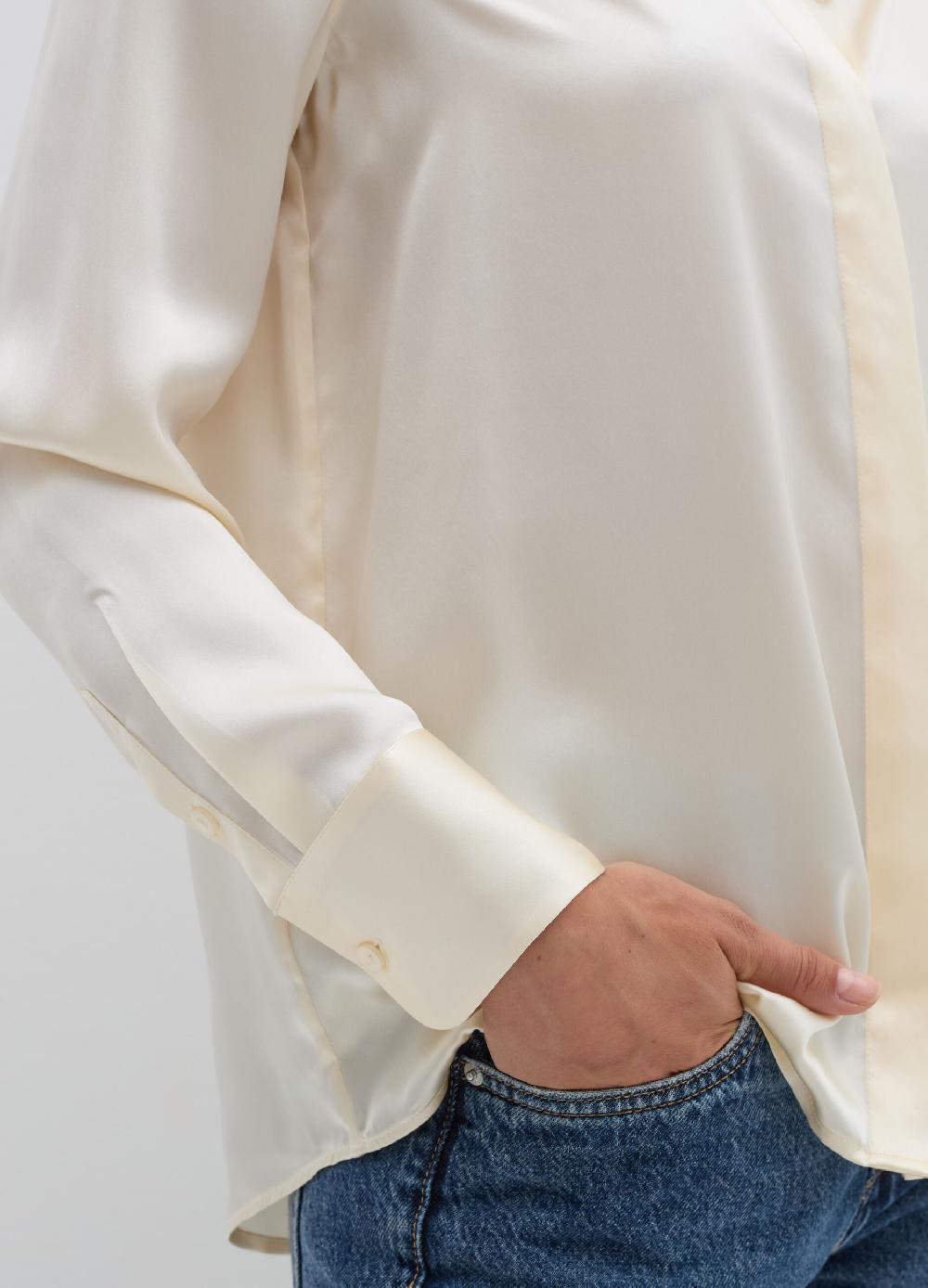 Stefanel Camicia in viscosa satin Discount Store per i nuovi prodotti