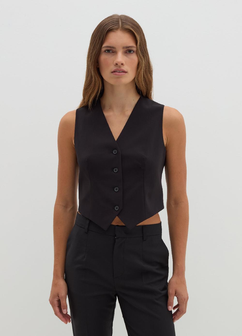 Stefanel Gilet in poly viscosa stretch Super sconto