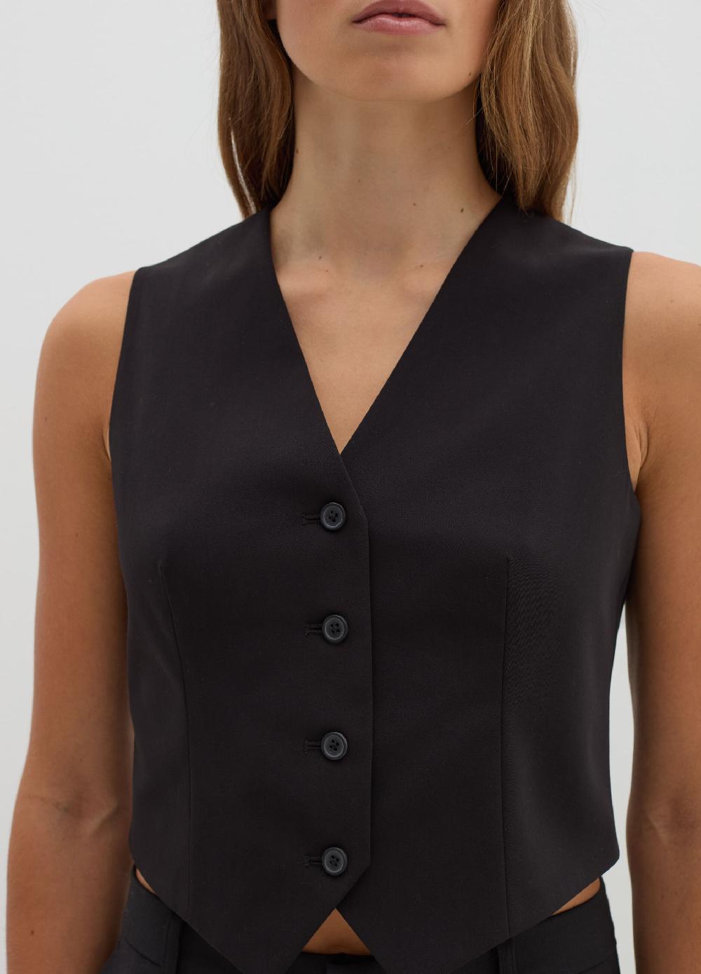 Stefanel Gilet in poly viscosa stretch Super sconto