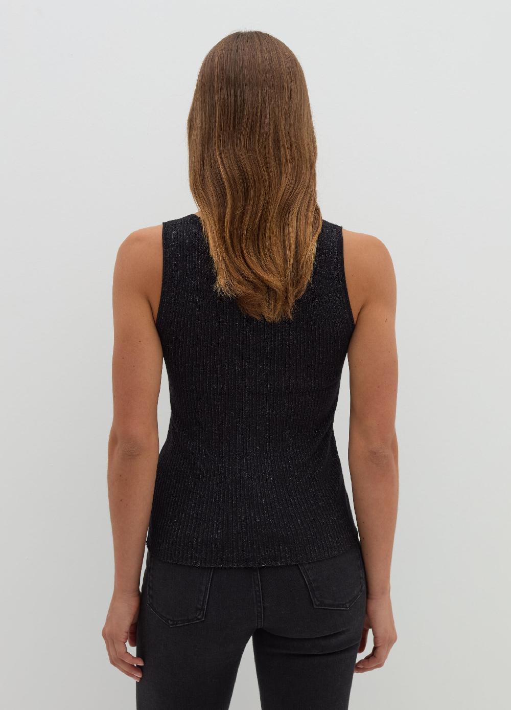 Stefanel Tank top a costine con lurex Officina