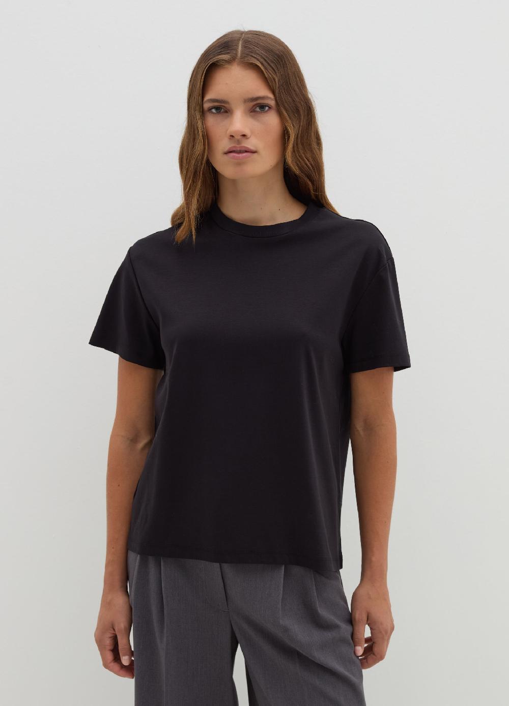 Stefanel T-shirt in jersey con scollo rotondo Esporta salva