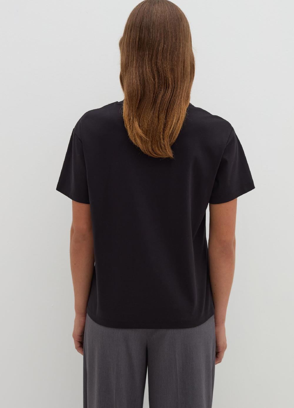 Stefanel T-shirt in jersey con scollo rotondo Esporta salva