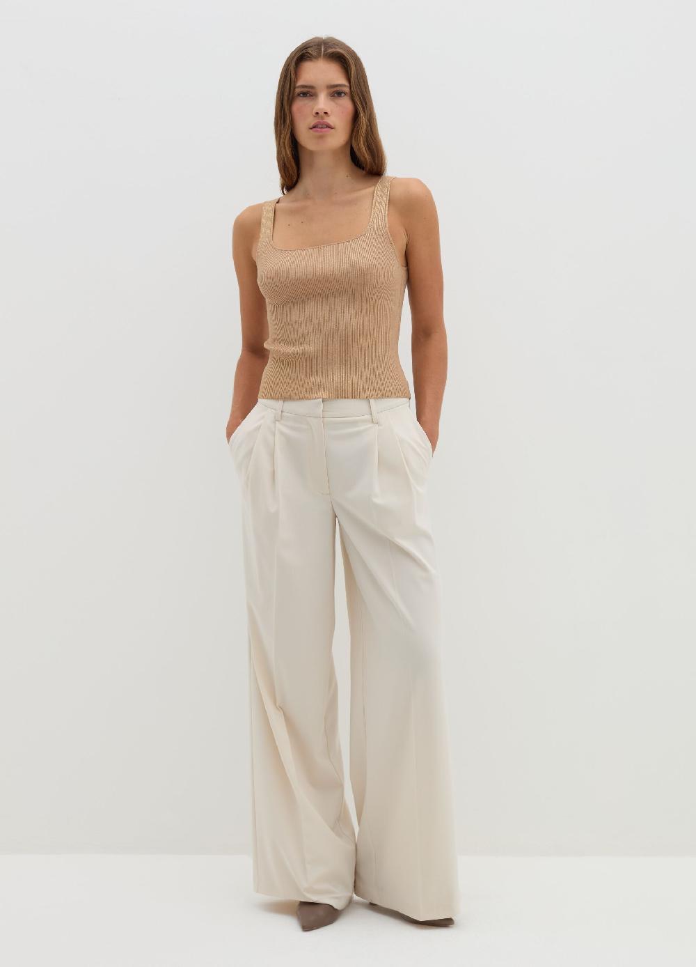 Stefanel Tank top a costine con lurex Black Friday Prezzi
