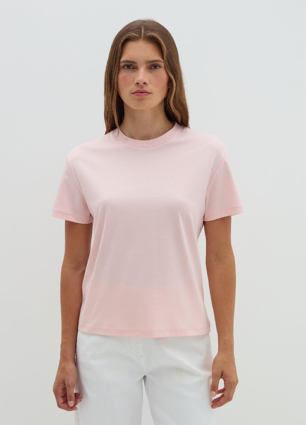 Stefanel T-shirt in jersey con scollo rotondo Duty-free