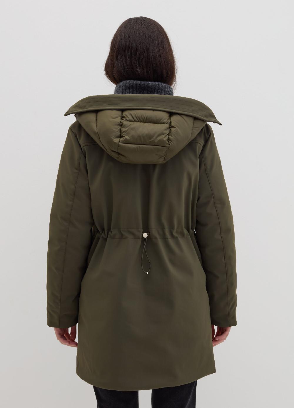 Stefanel Parka in tessuto tecnico con cappuccio Spedizione Gratuita